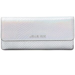 Rare htf Michael kors holographic snakeskin wallet
